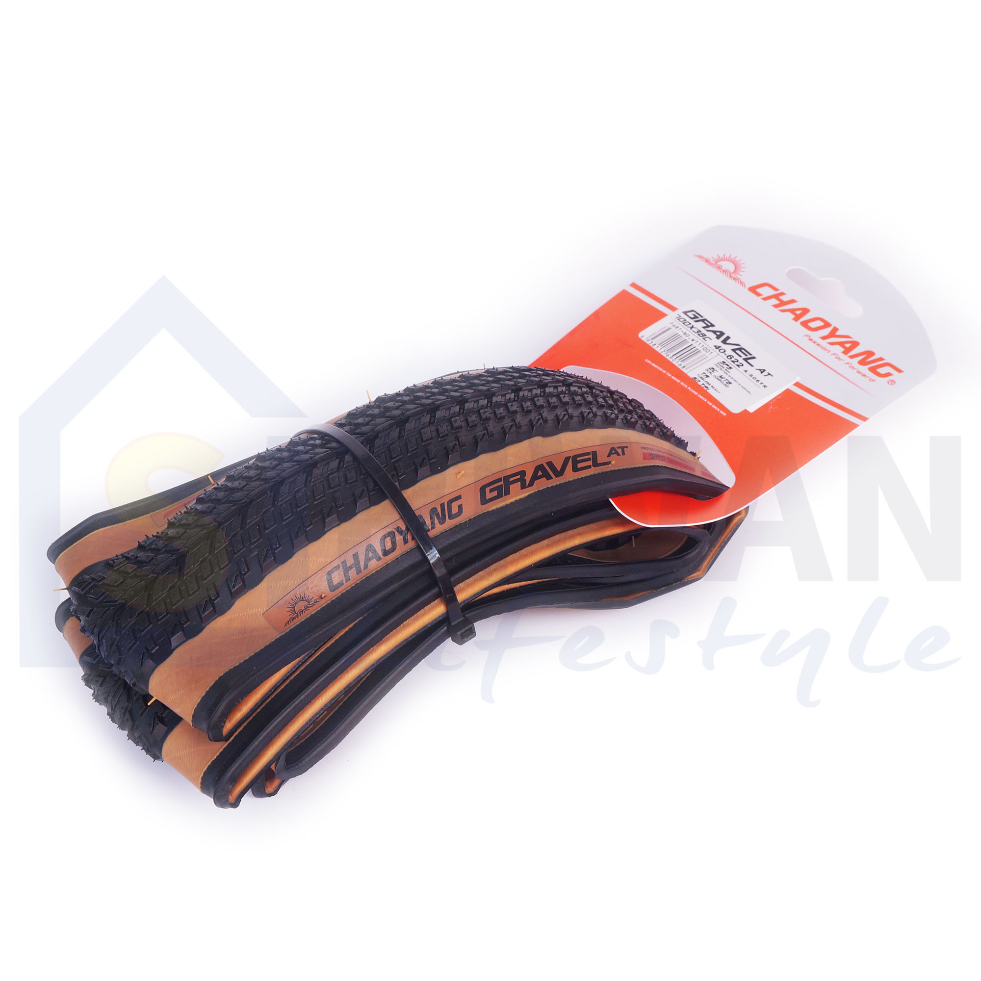 CHAOYANG Gravel MT 700x38c Tan Wall | Premium Foldable Gravel Bike Tire | Classic Style Meets Modern Performance