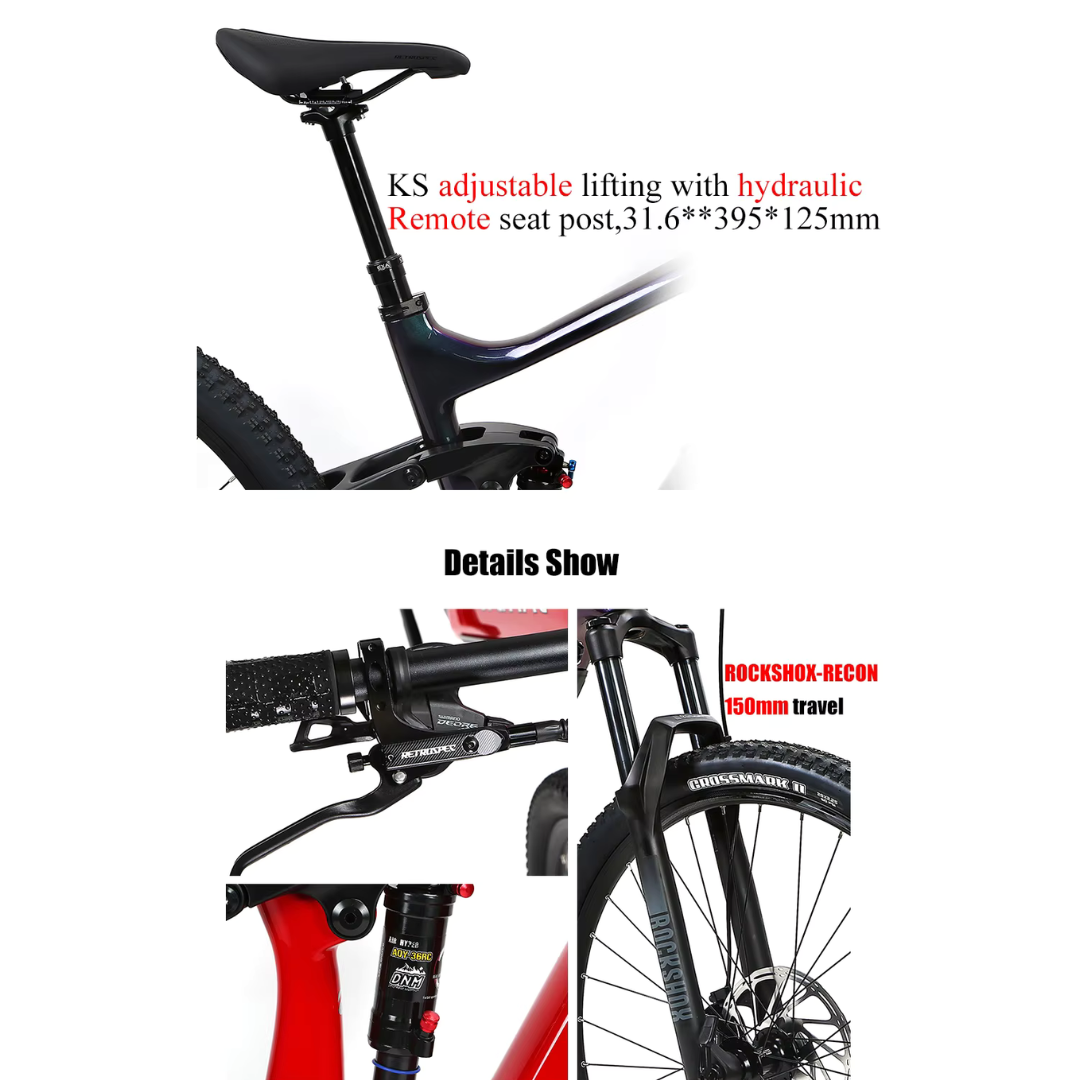 CYCTRAC EM10 Carbon Fiber E-Bike | Bafang M510 | 720Wh Hidden Battery | 12-Speed | 45 km/h