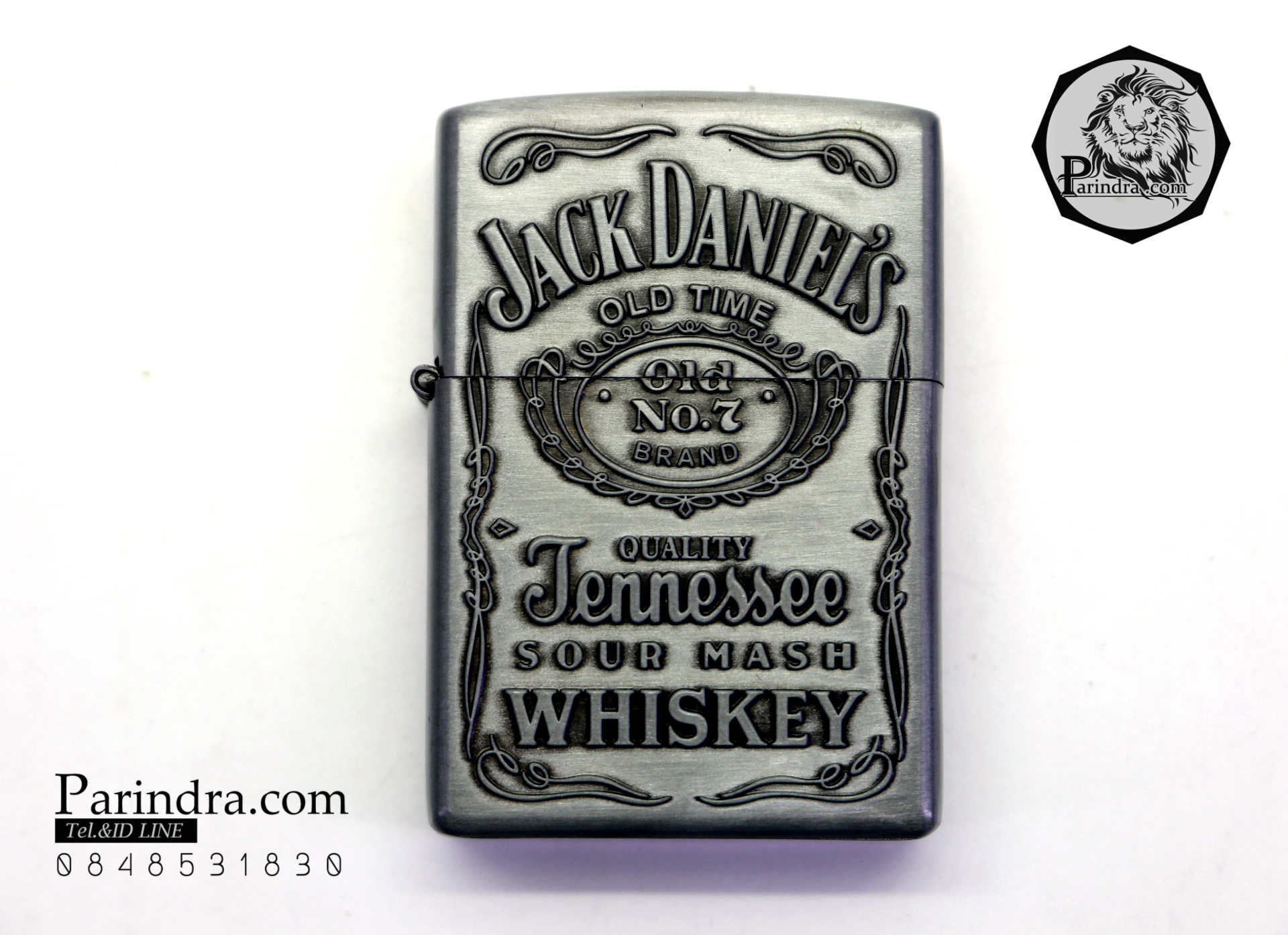 ไฟแช็ค ลาย สุรายี่ห้อ Jack Daniel's Jennessee Whisky สีเทา