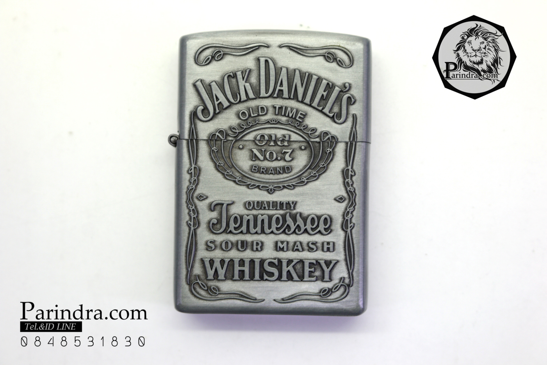 ไฟแช็ค ลาย สุรายี่ห้อ Jack Daniel's Jennessee Whisky สีเทา