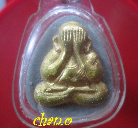 @@พระปิดตาหน้าทอง หลังราหูอมจันทร์ ว.อ พระแท้ไม่ทราบที่@@