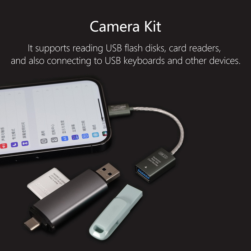 DD MFi06F(2.0) สายแปลง Lightning to USB-A รองรับฟังก์ชั่น OTG