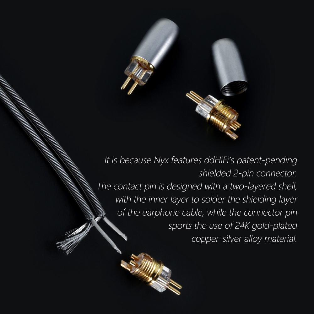 DD BC130A สายอัพเกรดหูฟัง ขั้ว 2 พิน 0.78 แจ็ค 4.4 Balanced