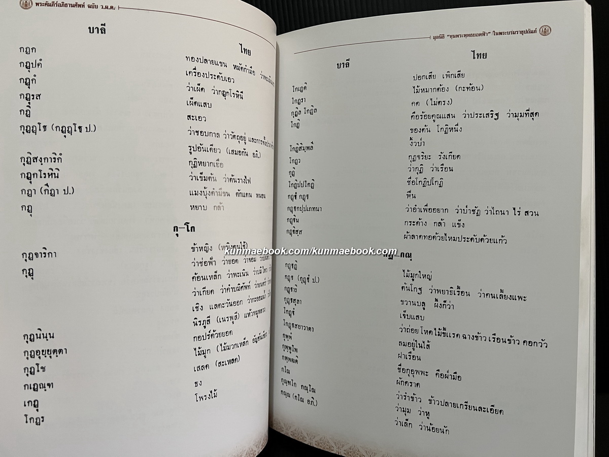 คัมภีร์พระอภิธานศัพท์ ฉบับ ว.ผ.ต. / อนุสรณ์ พระธรรมรัตนากร ( สีนวล ปญญาวชิโร ป.ธ.9 ) อดีตเจ้าอาวาสวัดพระเชตุพนฯ