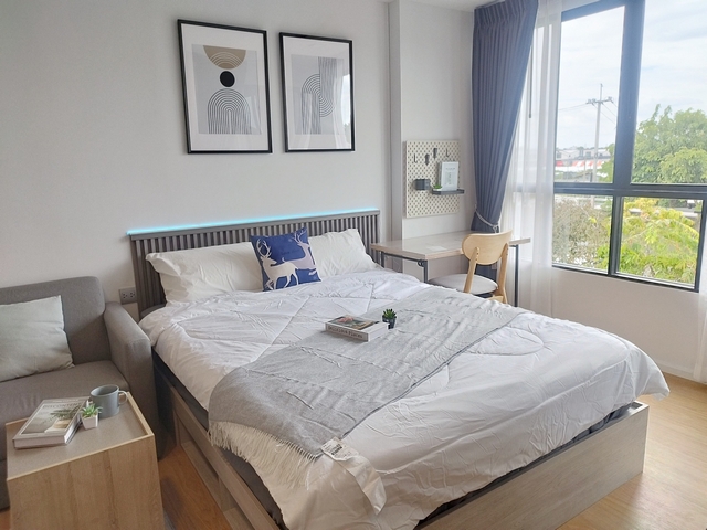 ให้เช่าคอนโดแอทโมซ คาแนล รังสิต ตึกD 24 ตร.ม.วิวโล่ง เฟอร์ครบ มีเครื่องซักผ้า ใกล้ฟิวเจอร์พาร์ค