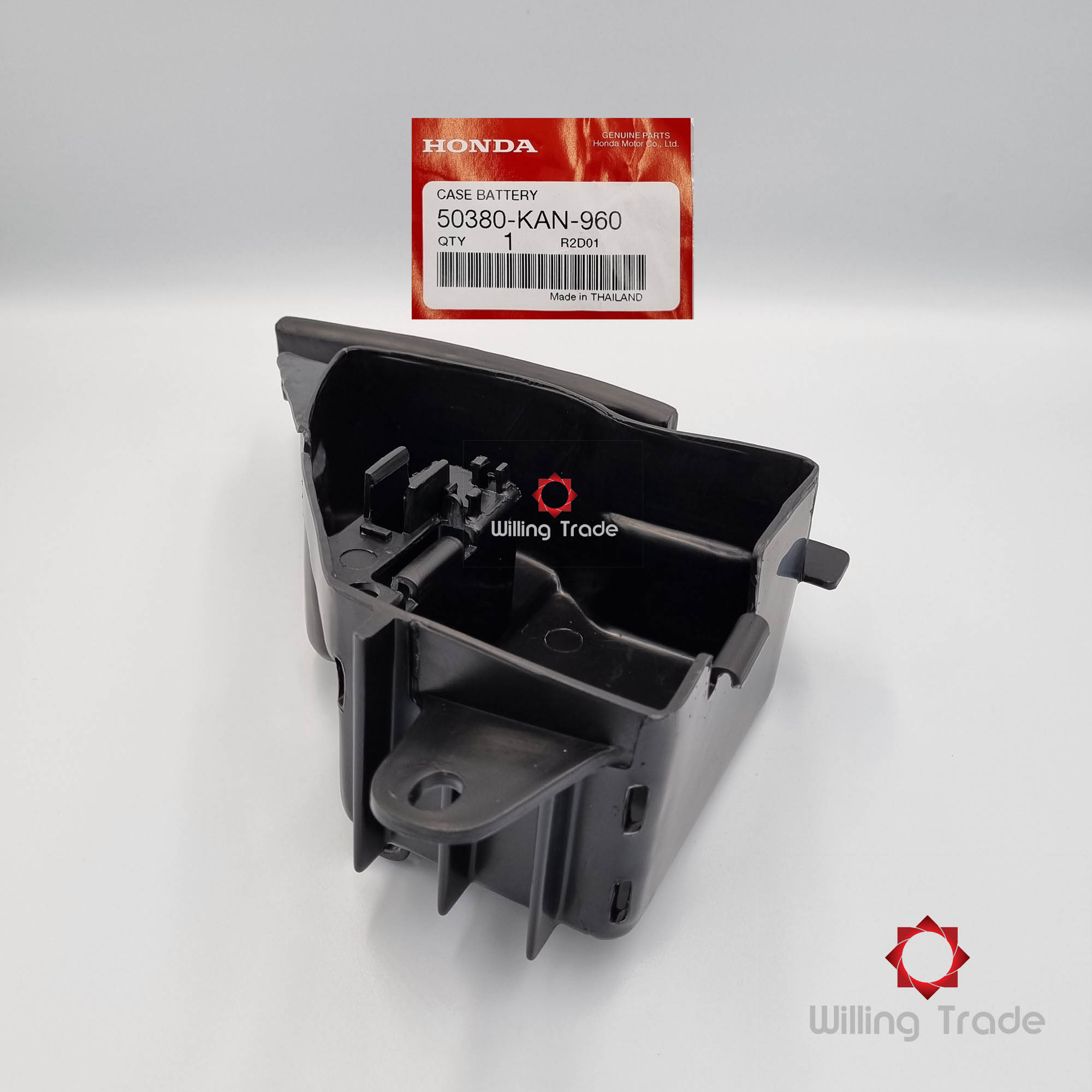 กล่องใส่แบตเตอรี่ ...(B345)HONDA: (50380-KAN-960) NOVA TENA CELA สตาร์ทเท้า แพ๊คละ 1 ชิ้น... [แท้ศูนย์ 100%] เบอร์ที่ใช้แทนได้ (50380-KW7-900)... CASE BATTERY
