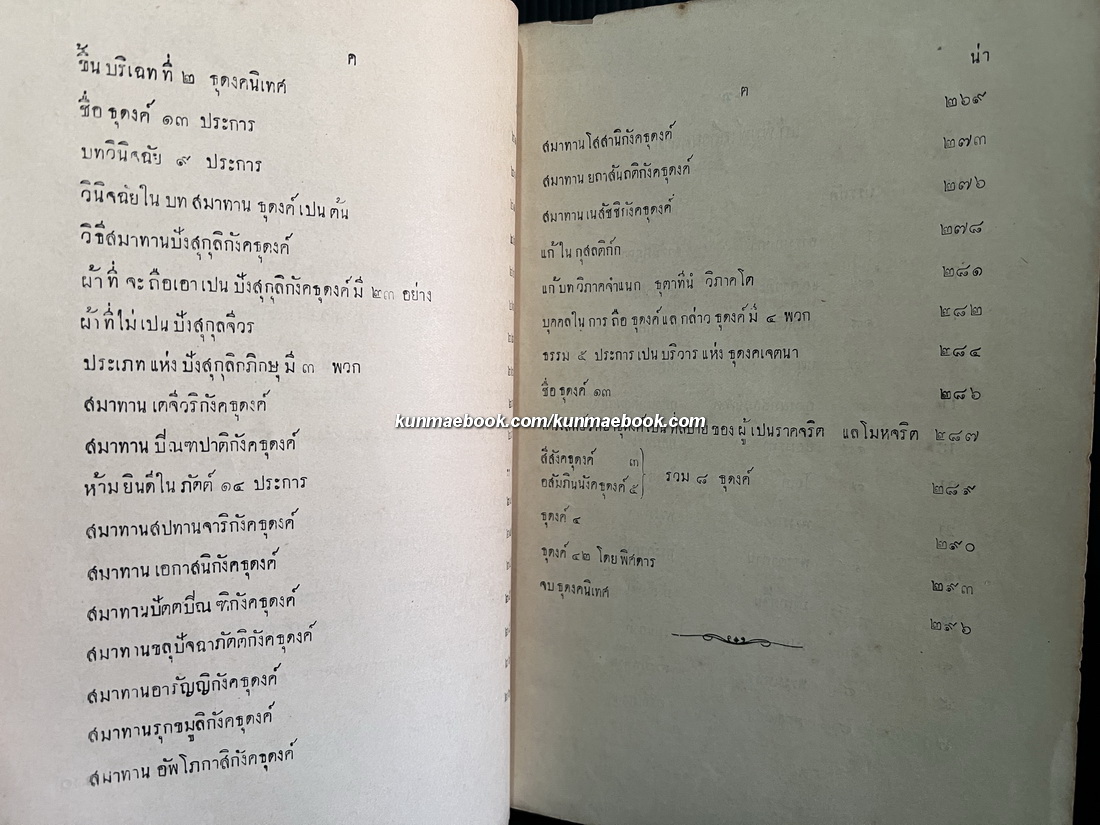 พระวิสุทธิมัคค์ สีลนิเทศ แล ธุดงคนิเทศ บั้นต้น พิมพ์เมื่อ ร.ศ.๑๓๑