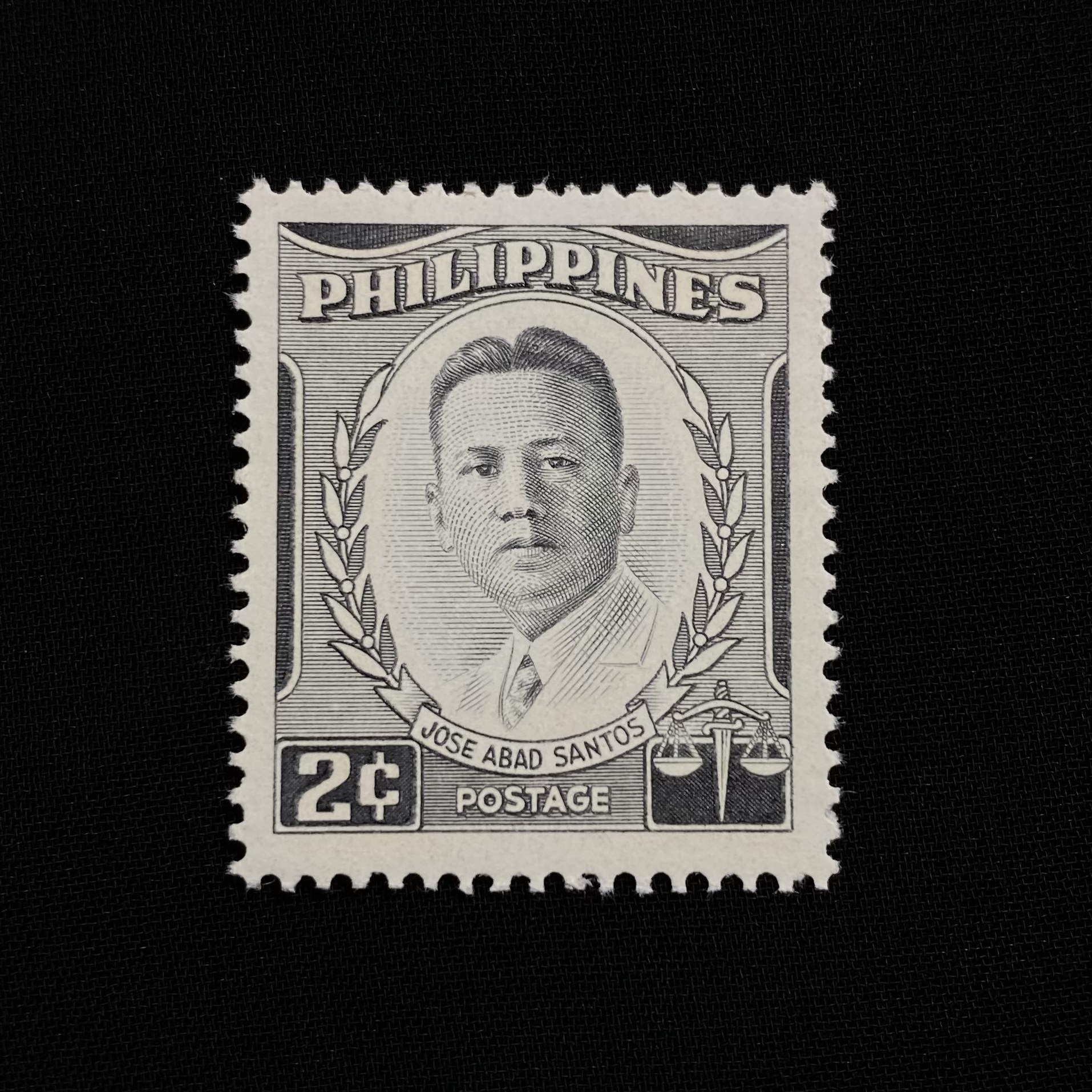 แสตมป์ฟิลิปปินส์ ชุด บุคคลสำคัญ José Abad Santos ปี 1960 - PHILIPPINES