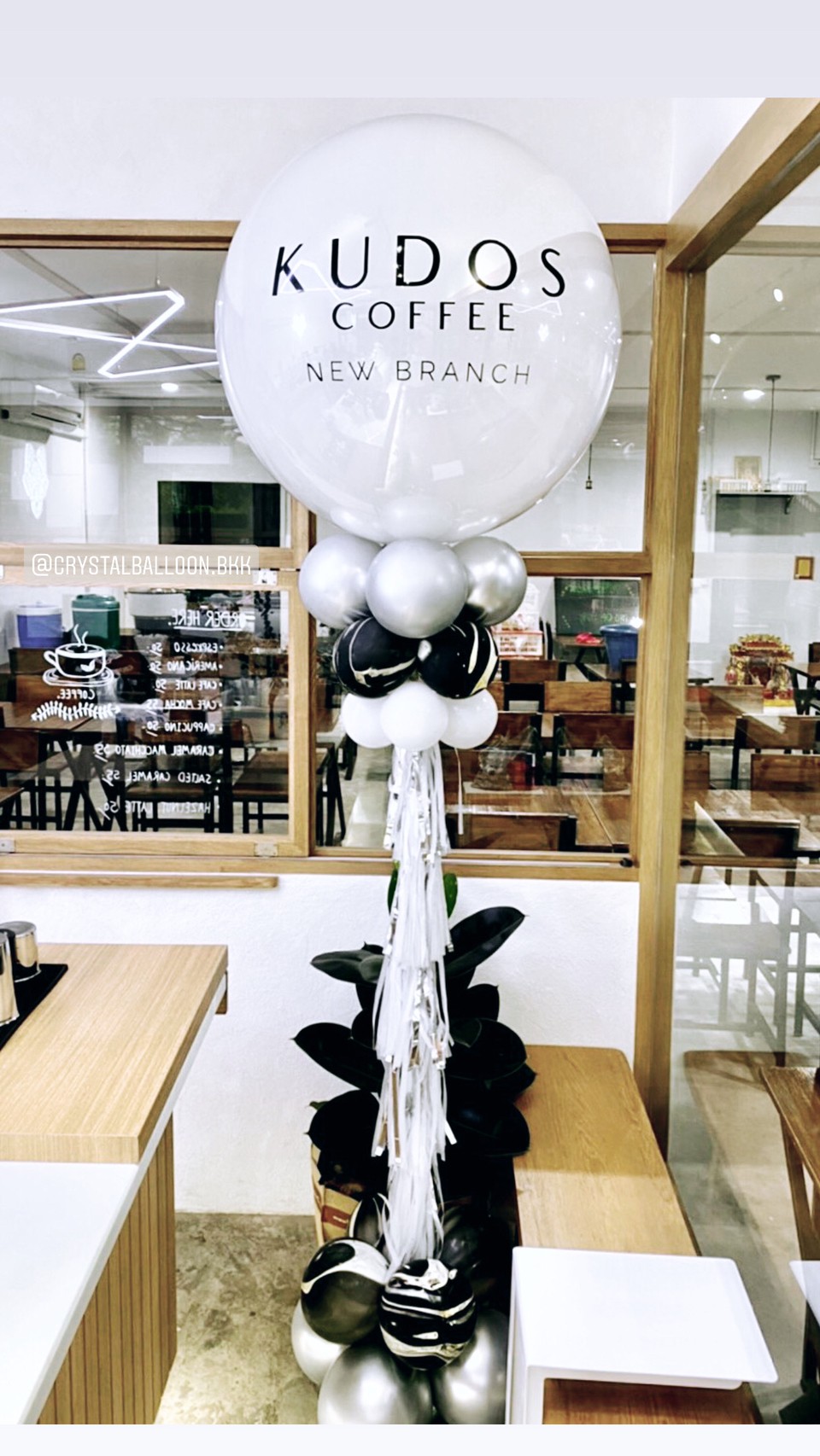 เสาลูกโป่ง เปิดร้าน Grand Opening พร้อมตกแต่ง สามารถเปลี่ยนสีลูกโป่ง/เปลี่ยนข้อความได้