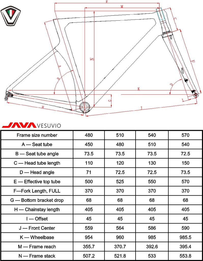 จักรยานเสือหมอบ JAVA VESUVIO-C Carbon Roadbike เฟรมคาร์บอน ชุดเกียร์ 105 2*11สปีด ล้อ 700c อลู, 2022