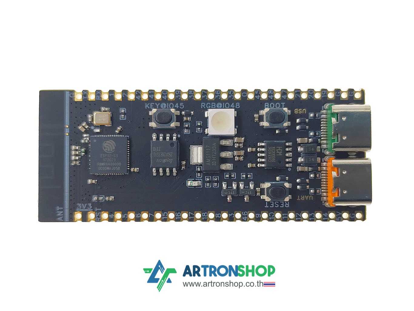 ESP32-S3-N16R8 บอร์ดพัฒนา ESP32-S3 รอม 16MB แรม 8MB