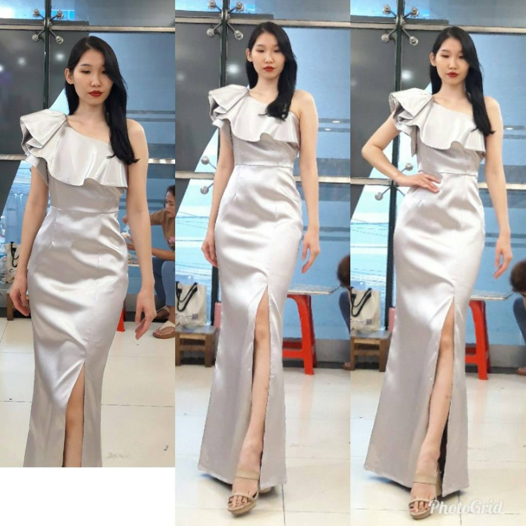 ชุดเพื่อนเจ้าสาว สีเทา สีเงิน รวมแบบ ตัวอย่าง สั่งสีและแบบอื่นๆได้ เช่า 500