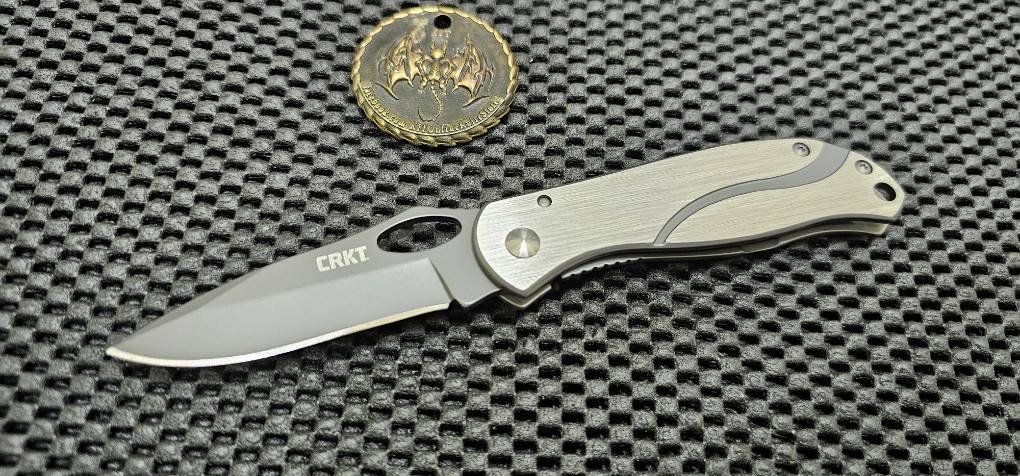 CRKT Pazoda Frame Lock Knife (2.625" Gray)