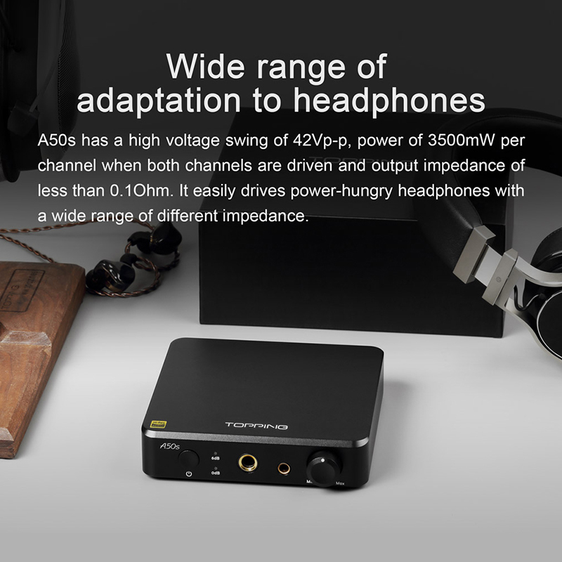 ขาย Topping A50S แอมป์หูฟังตั้งโต๊ะ รองรับ Hi-Res