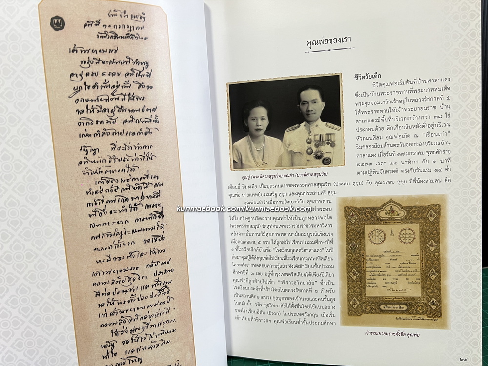 อนุสรณ์ในงานพระราชทานเพลิงศพ นายประสงค์ สุขุม อดีตรัฐมนตรีช่วยว่าการกระทรวงพาณิชย์