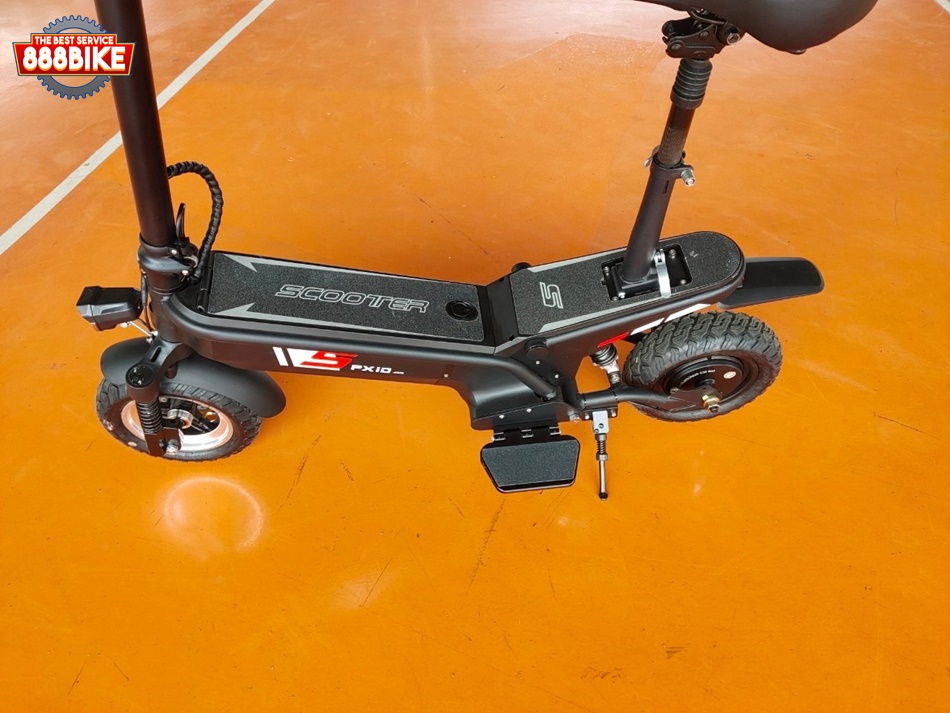 สกู๊ตเตอร์ไฟฟ้า PXID F1 ELECTRIC SCOOTER โช๊คหน้า+หลัง มอเตอร์ 500 วัตต์ ความเร็วสูงสุด 45กม./ชม, 10Ah 48V (30กม.) เดินทางได้ 30-40 กม.