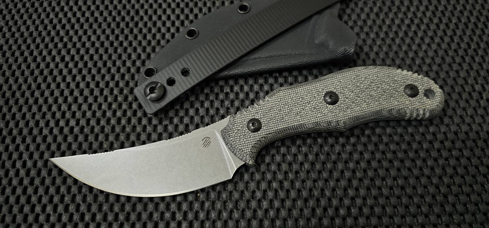 Chopper Fixed Blade Stonewashed M390