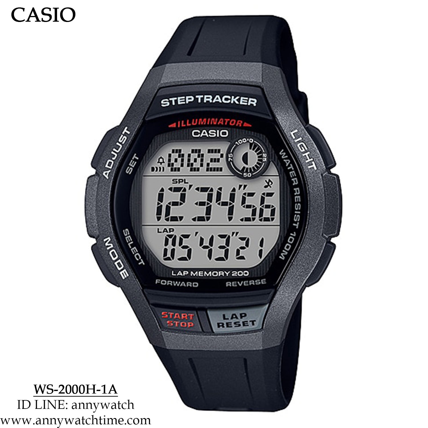 CASIO WS-2000H-1A