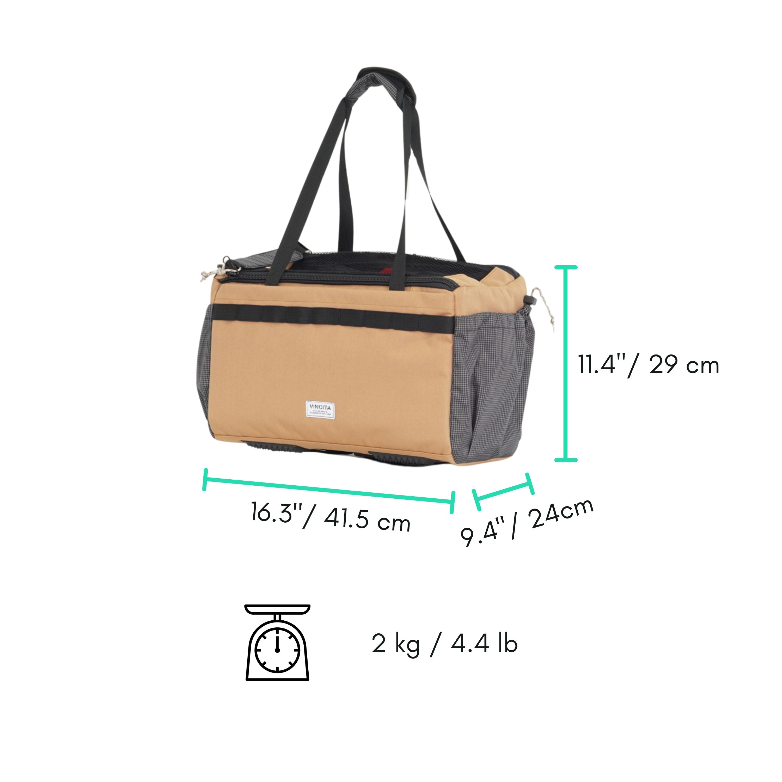 Vincita B209B ตะกร้าใส่สัตว์เลี้ยง CADDY สำหรับจักรยานบรอมตัน