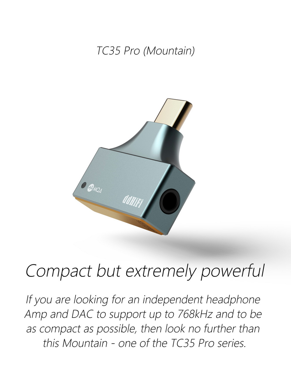 ขาย DD TC35 PRO (Mountain) แจ็คแปลง TypeC/Lightning ให้รองรับหูฟัง 3.5mm