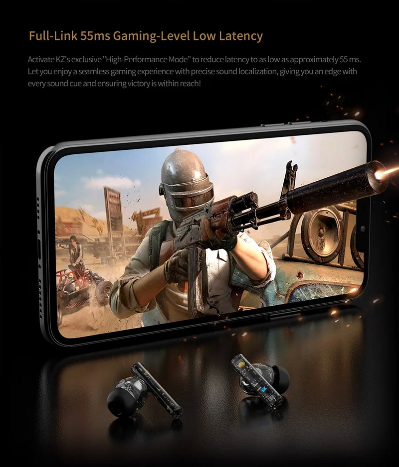 KZ Carol หูฟัง TWS บลูทูธ 5.3 ไดรเวอร์ Dynamic สวมใส่สบาย เสียงดี ประกันศูนย์ไทย