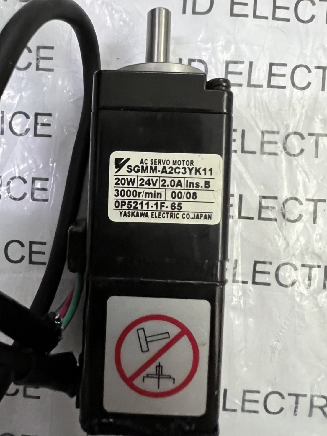 SGMM-A2C3YK11 SERVO MOTOR " YASKAWA "