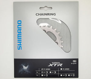 เฉพาะใบจาน XTR, FC-M980, 24T ,Chainring 24T-AE (42-32-24T) Y1LR24000, 64 BCD