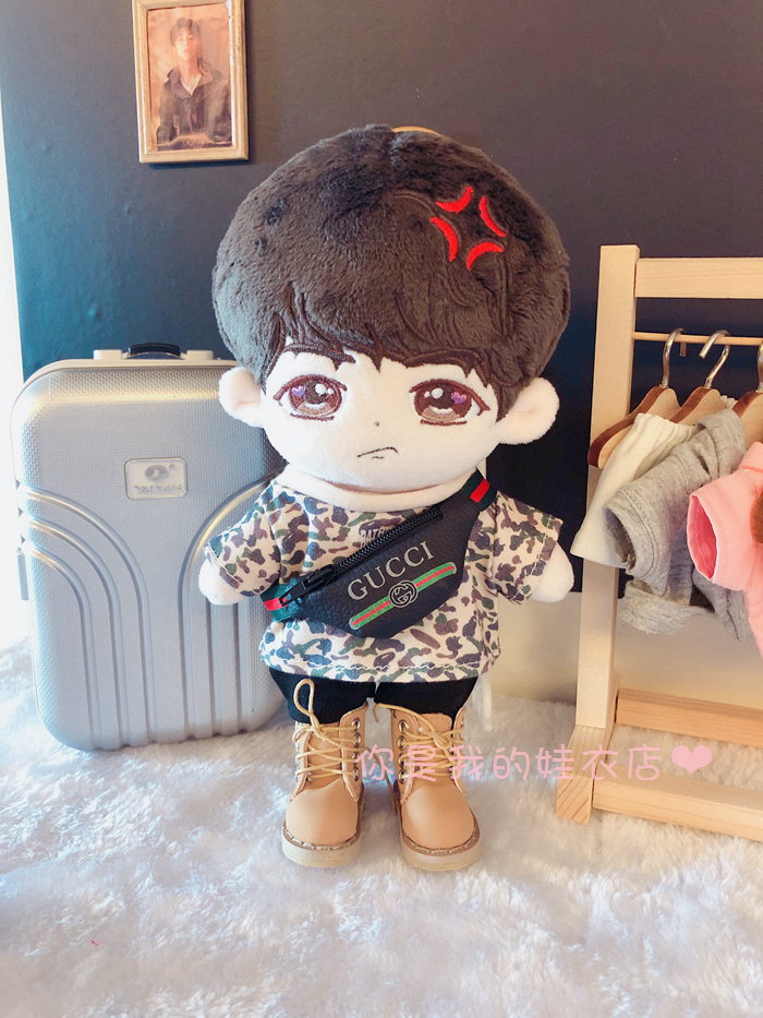 รองเท้าบูทหนัง สำหรับตุ๊กตา 20 cm.