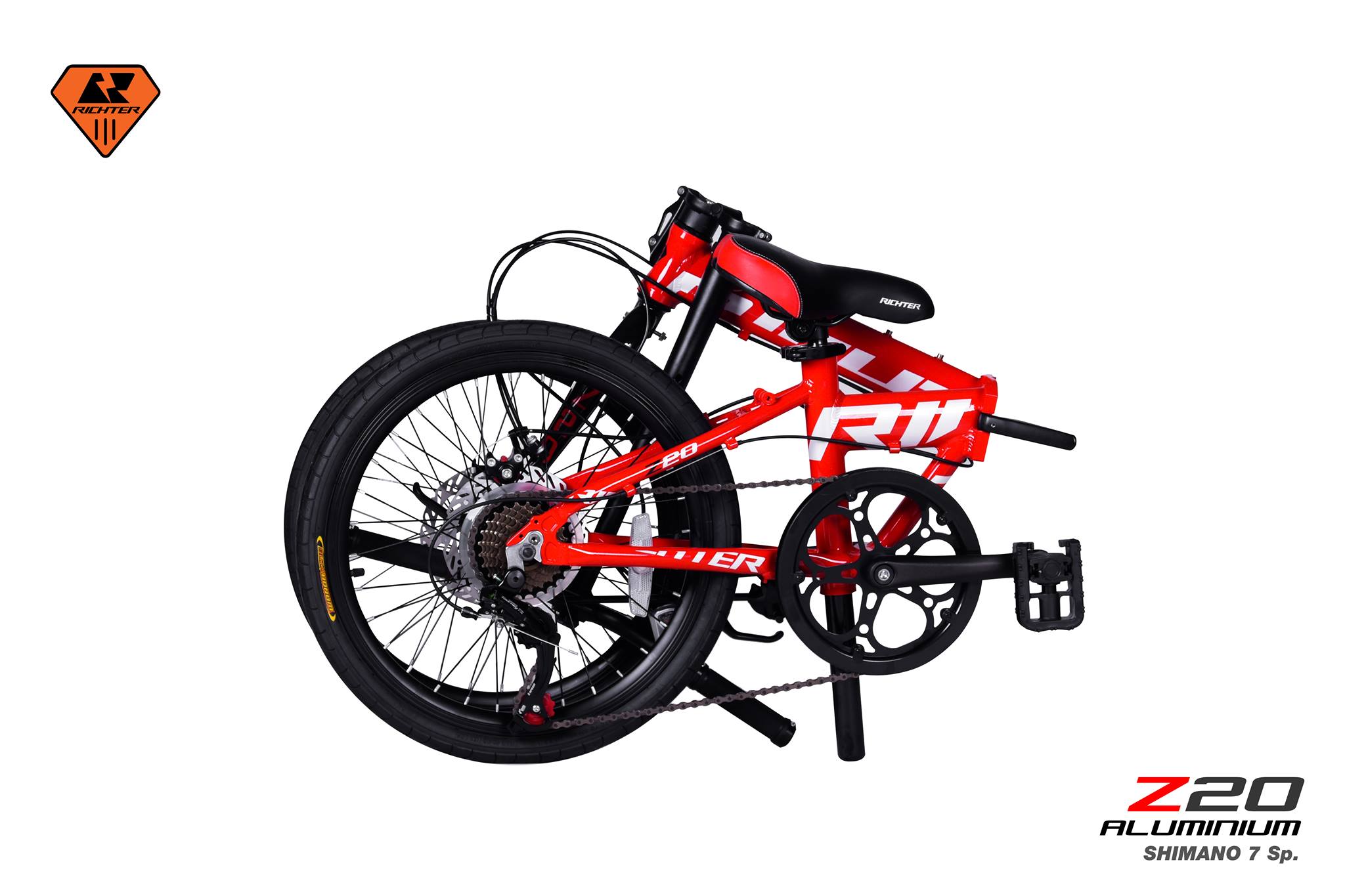 จักรยานพับ RICHTER Z20 เฟรมอลูมิเนียม เกียร์ 7สปีด Disc Brake 2023