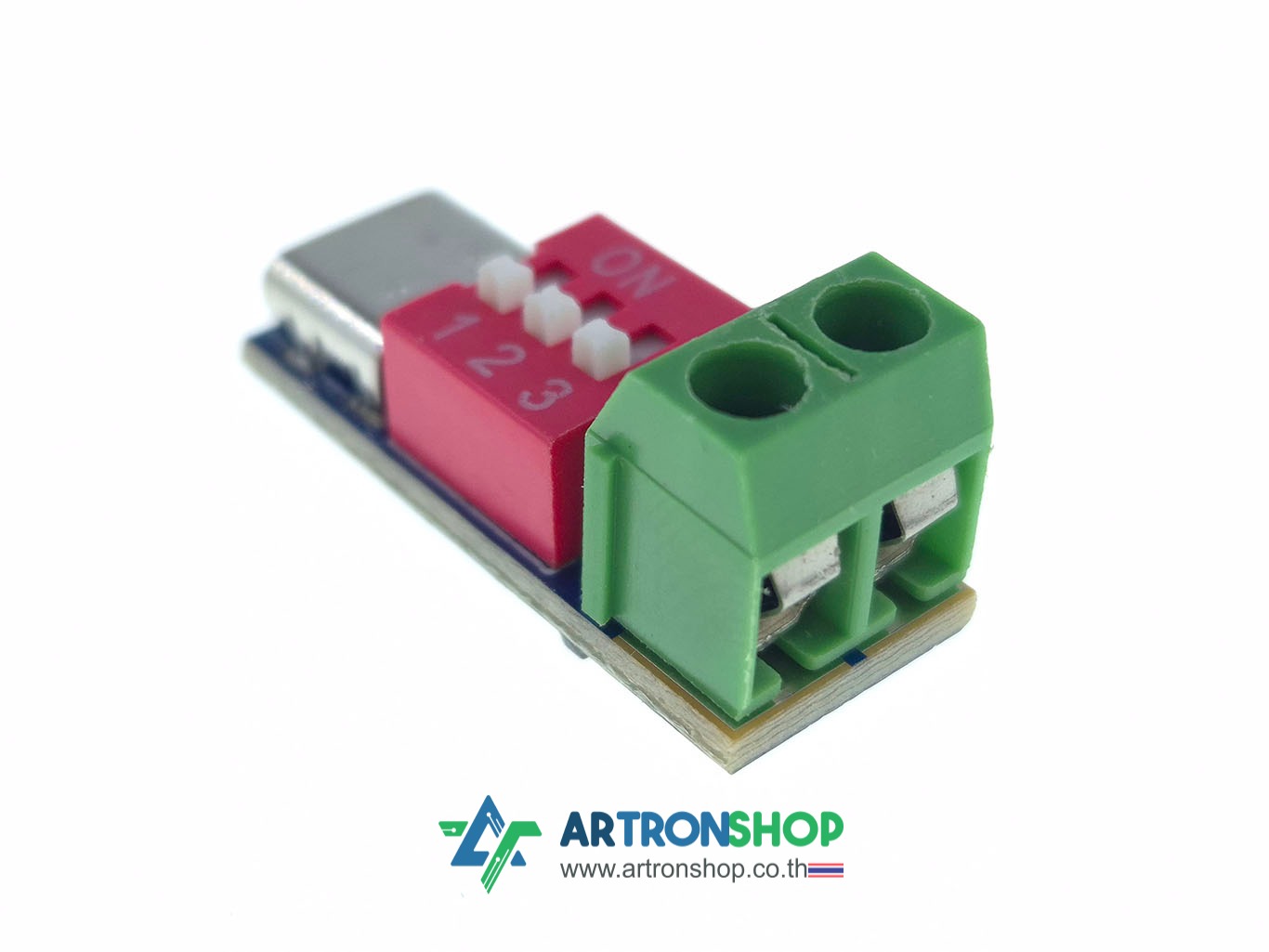 โมดูลจ่ายไฟ ชาร์จเร็ว PD/QC Power Delivery เลือกแรงดันได้ 5V 9V 12V 15V 20V