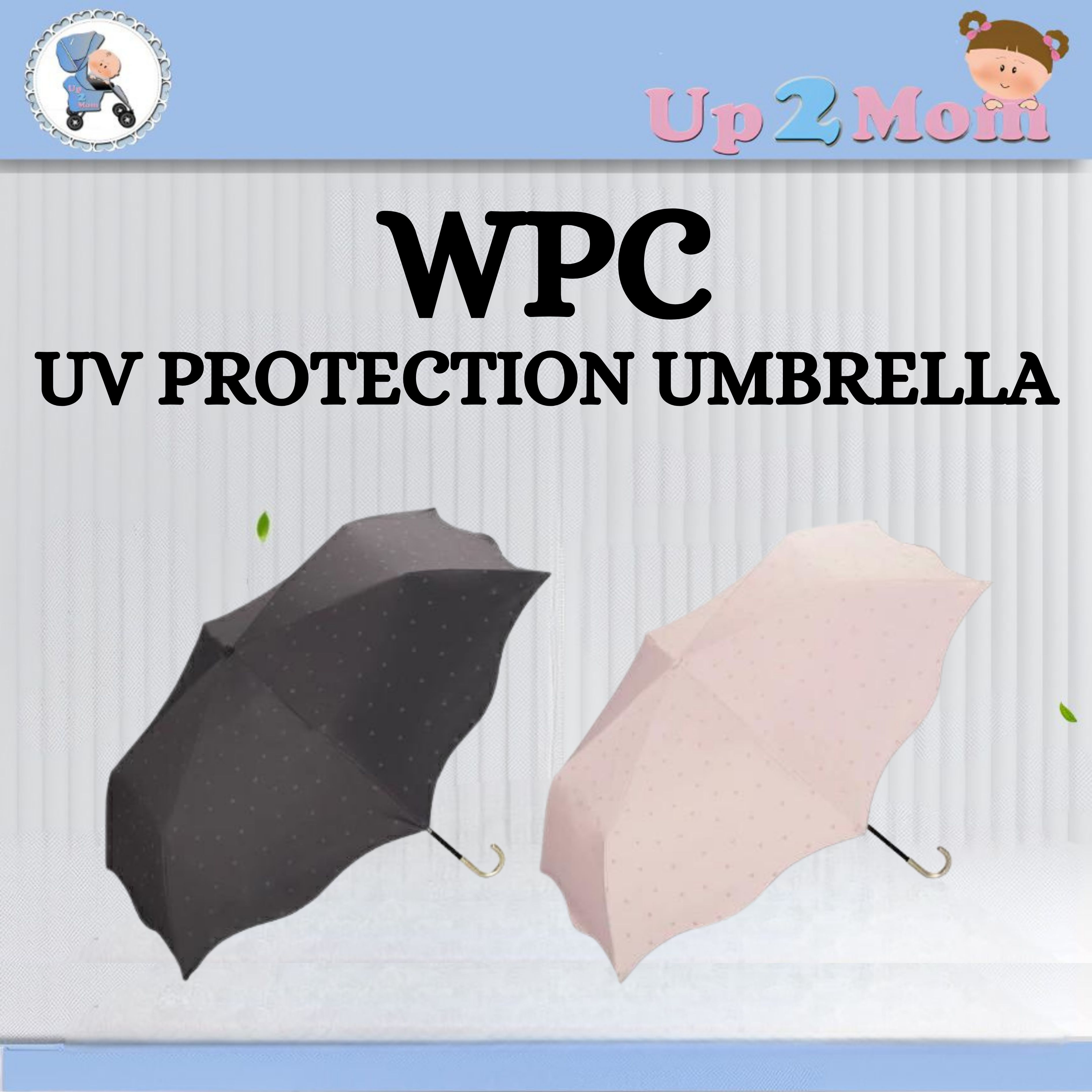 Wpc. UV Protection Heart Mellow Umbrella - Stylish Compact Versions for Women 100% Rain & Sunproof