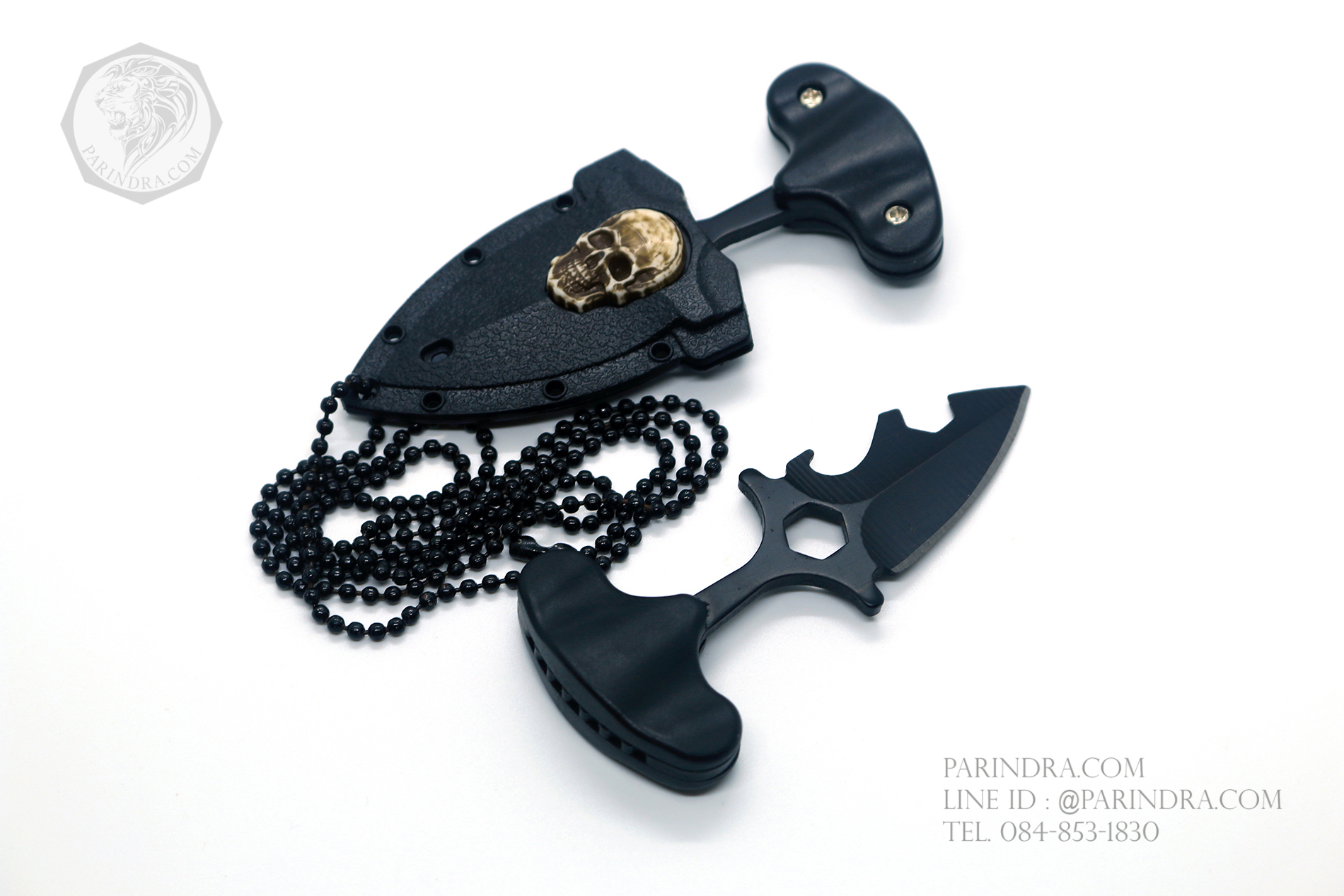 มีดห้อยคอ มีดชก ปลอกรูปหัวกระโหลก