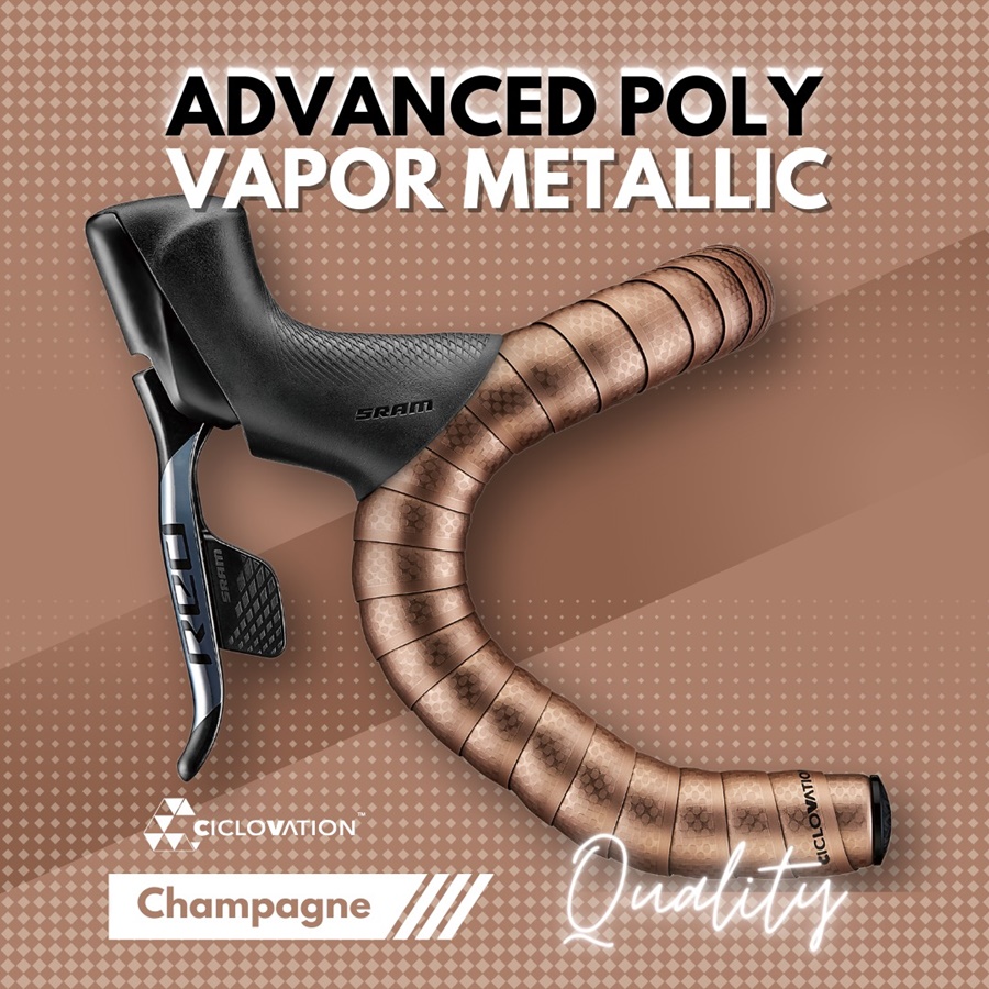 ผ้าพันแฮนด์ CICLOVATION ADVANCED Poly Touch - Vapor Metallic BAR TAPE