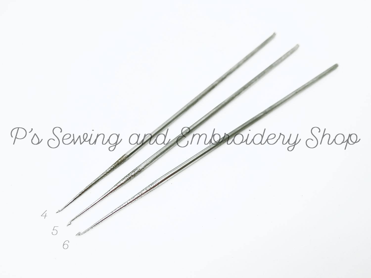 เข็มปักดิ้นเลื่อมลูกปัด เข็มปักผ้าโครเชต์อินเดีย แบบ 6 Indian beads/sequins Aari embroidery hook type 6