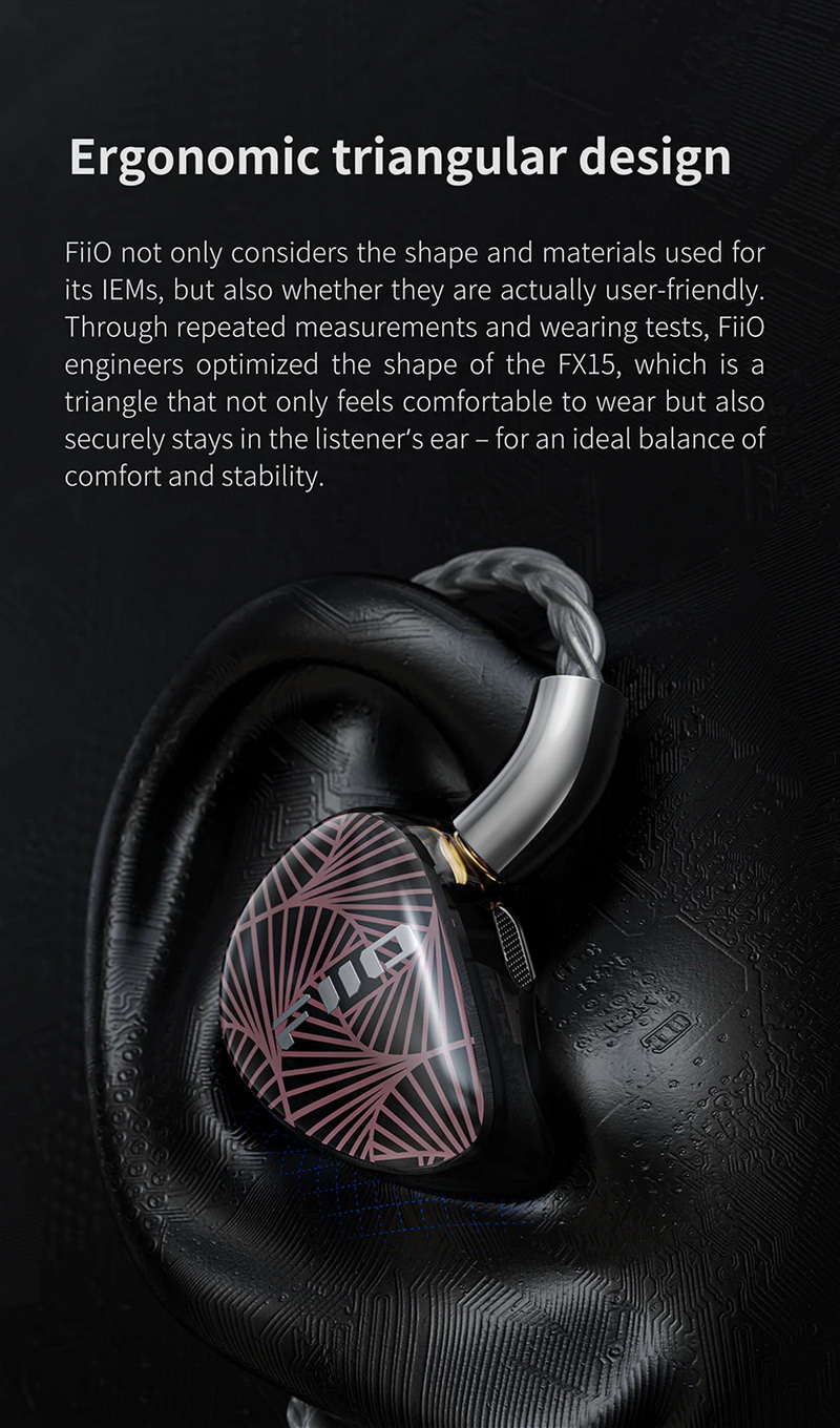 FiiO FX15 หูฟัง Tribrid 6 ไดรเวอร์ 1BA+1DD+4EST รองรับ Hi-Res ประกันศูนย์ไทย