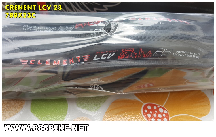 CLEMENT ยางนอกรุ่นแพง , LCV, 700X23C, 700X25C ,240TPI, สีดำ, Made in Czech (ยางงัด)