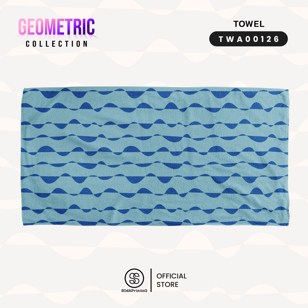 ผ้าเช็ดตัว Geometric Collection รหัส TWA00123-TWA00129 #SOdAtowel #SOdAhome