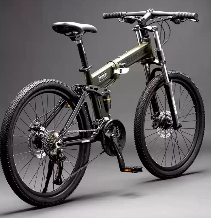 จักรยานพับ EROADE Power Mech-X1 จักรยานเสือภูเขาสไตล์ German โช้คคู่ เฟรมอลูมิเนียม ดิสก์เบรก ระบบเกียร์ Shimano 24sp, ล้อ 26นิ้ว