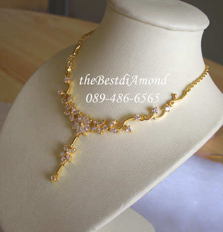 BN002+++สร้อยสังวาลย์ดอกไม้เลื้อย งานอ่อนช้อย สวยมาก หรูหราม๊ากกกค่ะ ขอบอก