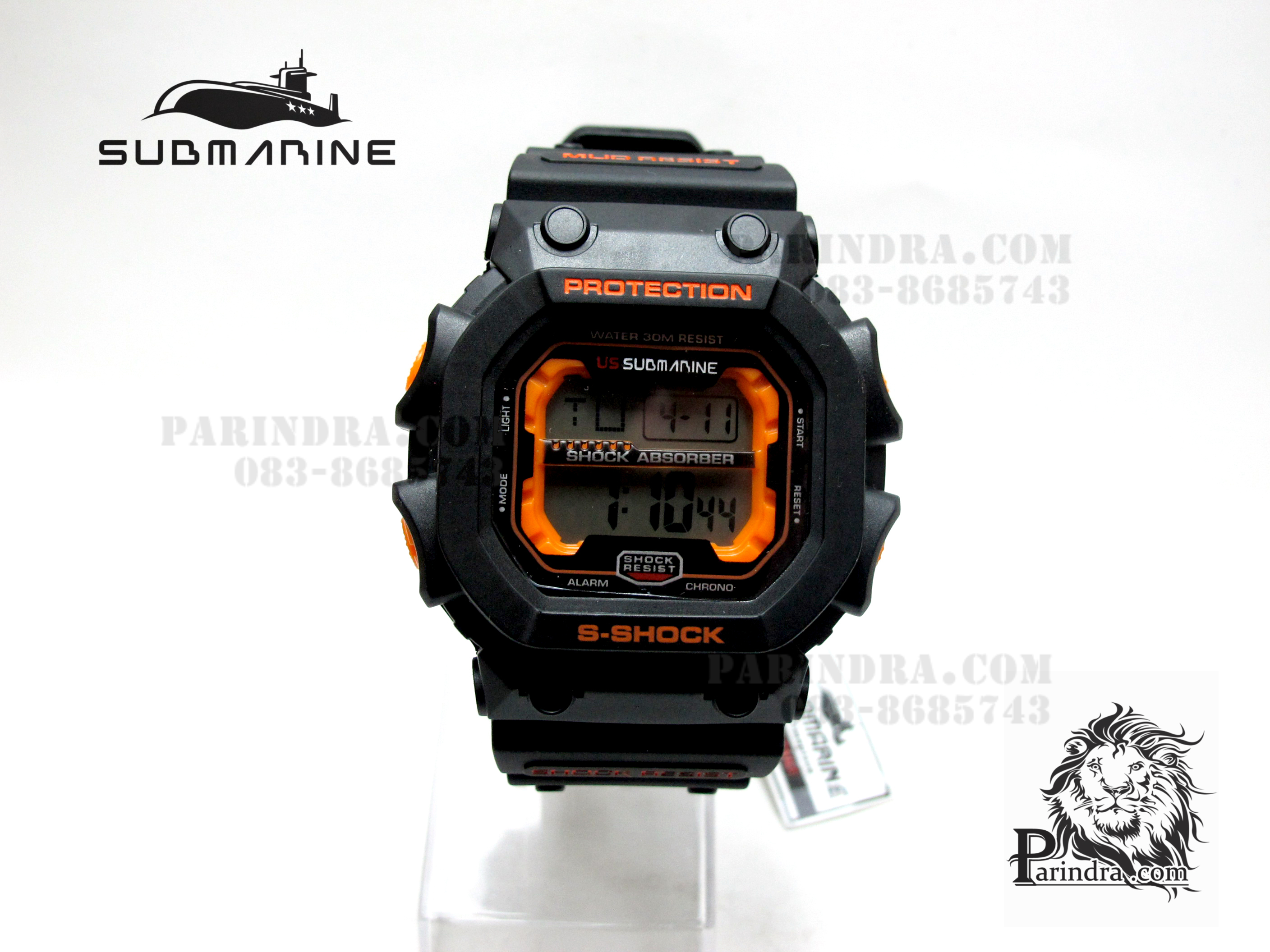 นาฬิกา US submarine รุ่น TP1280M สีดำ-ส้ม คล้ายรุ่น King G-shock