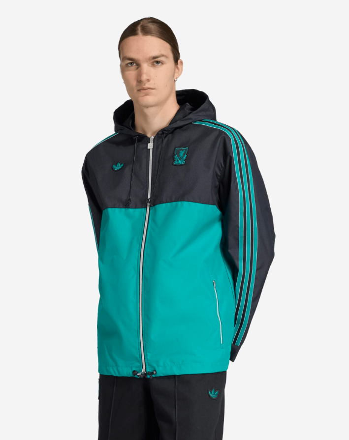 เสื้อแจ็คเก็ตลิเวอร์พูลอาดิดาส 25-26 Icons Hooded Parka ของแท้