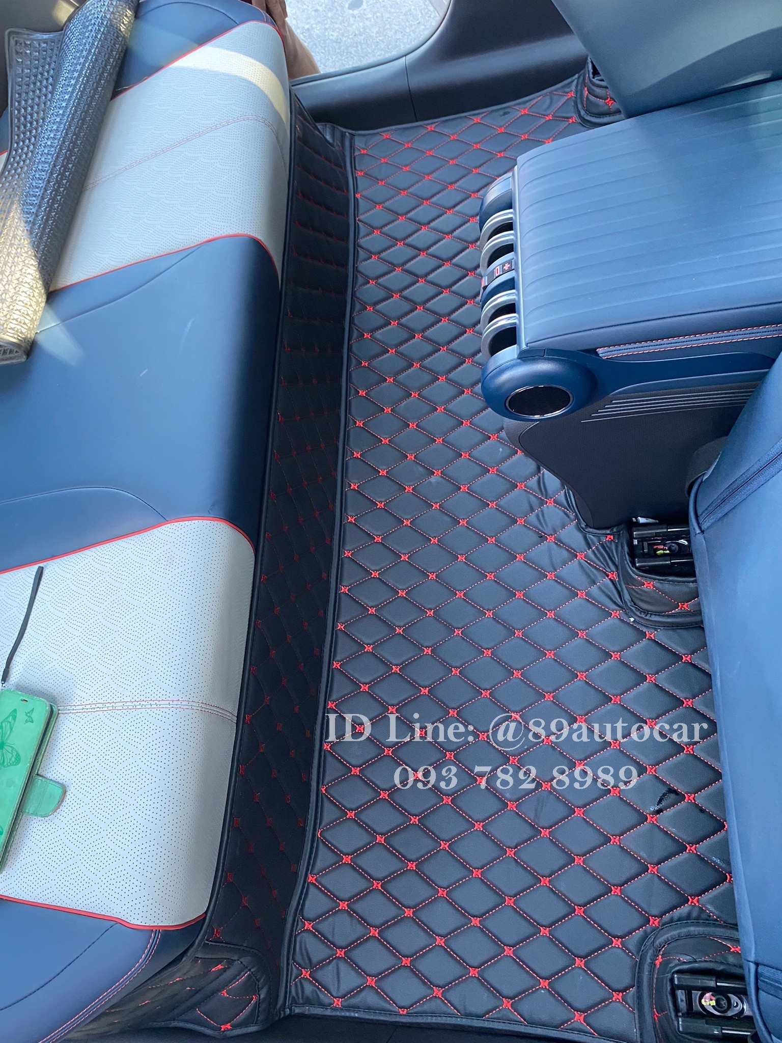 พรมรถยนต์ BYD Atto3 2022 พรม6D สีดำด้ายแดง เต็มคัน