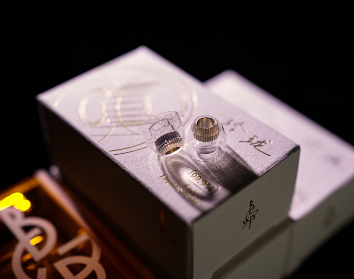 BGVP B11 จุกหูฟังซิลิโคนเหลวพร้อมท่อนำเสียงทองแดงในตัว เพิ่มความชัดเจนของเสียง 1 ชุด 1 คู่