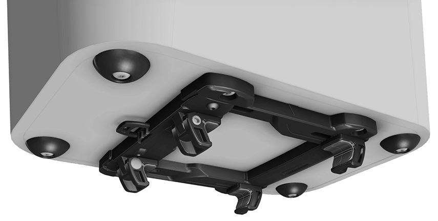 กระเป๋าแร็คหลัง BIKE-BASKET (REAR Basket) 22L มีสีแดงและสีดำ