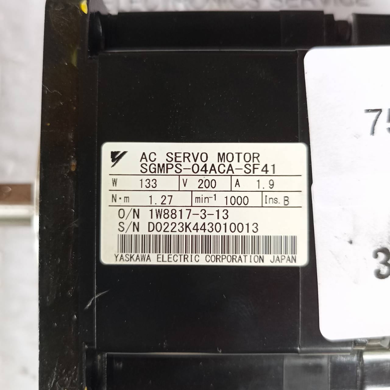 SGMPS-04ACA-SF41 SERVO MOTOR " YASKAWA "