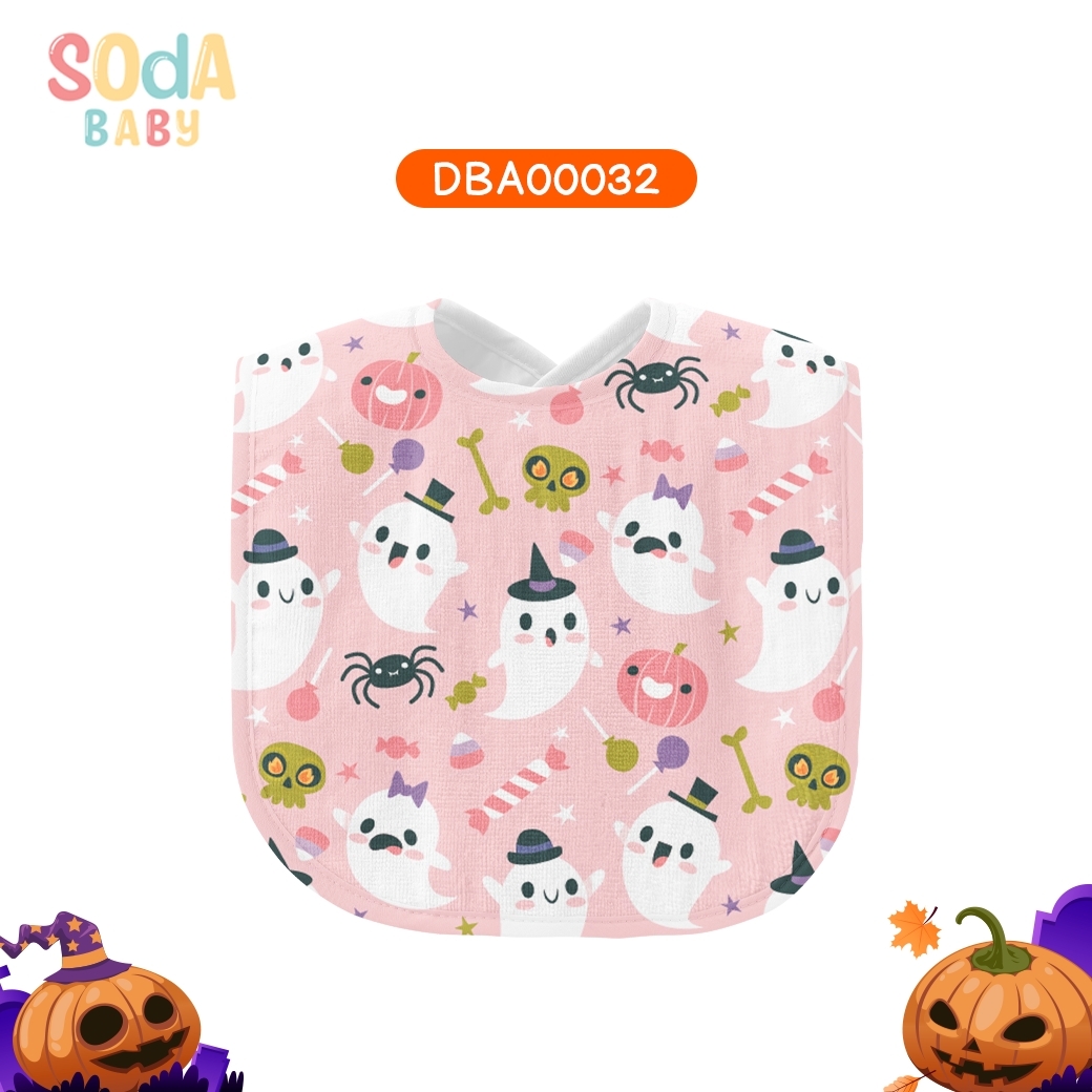 ผ้าซับน้ำลาย ฮาโลวีน Baby Halloween รหัส DBA00032 👻💜 #ฮาโลวีน #Halloween #SOdAbaby
