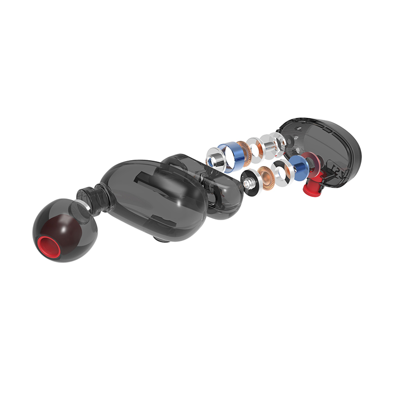 ขาย KZ ZS1 หูฟัง 2 ไดร์เวอร์ระดับ Hi-Fi พร้อมสาย 108 coreแบบ LC-OFC