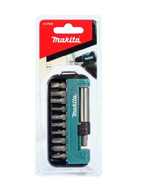 ชุดดอกไขควง 11 ชิ้น/ชุด Makita มากีต้า Pn.D-67636 (แท้) ##