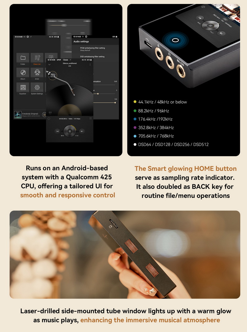 Cayin N3Ultra DAP พกพาชิป DAC AK4493S x2, Triple Timbre, JAN6418 x2 เกรดทหาร, วงจรหลอดแก้วรุ่น 3 ประกันศูนย์ไทย