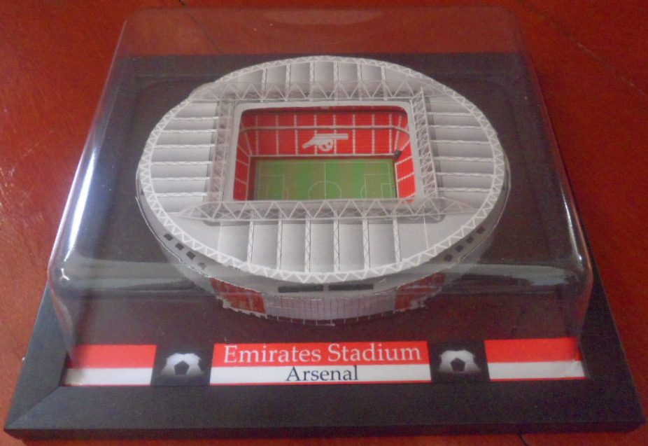 โมเดลสนามฟุตบอล สโมสรอาร์เซนอล - สนามเอมิเรตส์ สเตเดี้ยม ใหม่ / ARSENAL Football Club Football Stadium Model - EMIRATES Stadium NEW